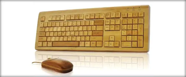 竹制键盘鼠标