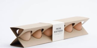 重新设计的鸡蛋纸箱