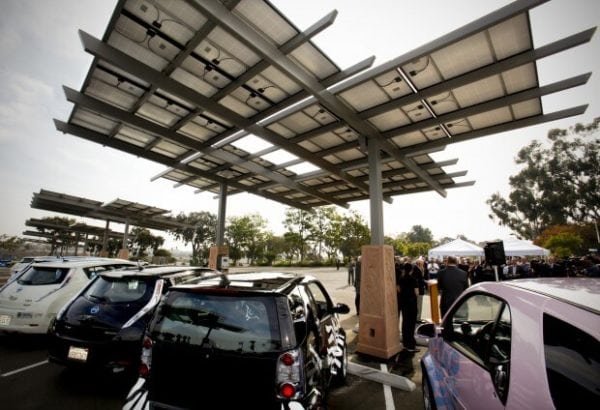 圣地亚哥动物园电动汽车充电太阳能电池板beplay苹果官网