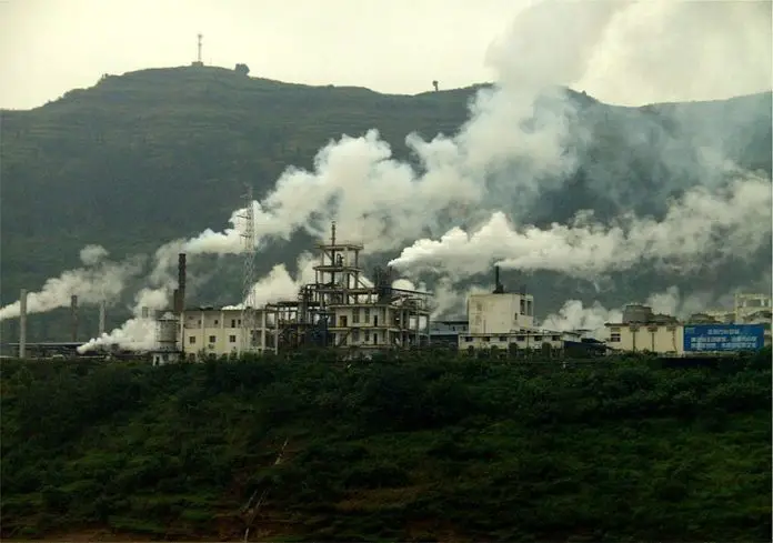 中国工厂污染