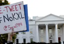Keystone XL化石燃料抗议