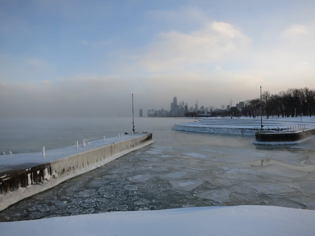 Chicago during the polar vortex