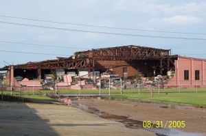 卡特里娜飓风后的建筑