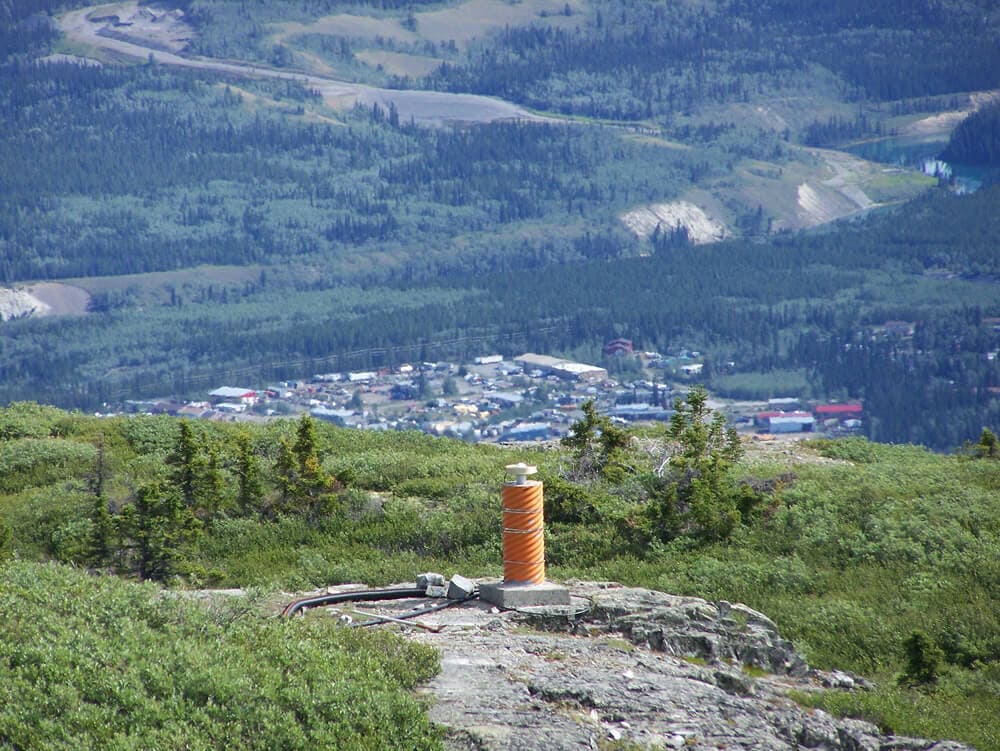 加拿大地面GPS跟踪网络的白马站。
