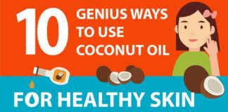 使用椰子油健康皮肤的10种天才方法